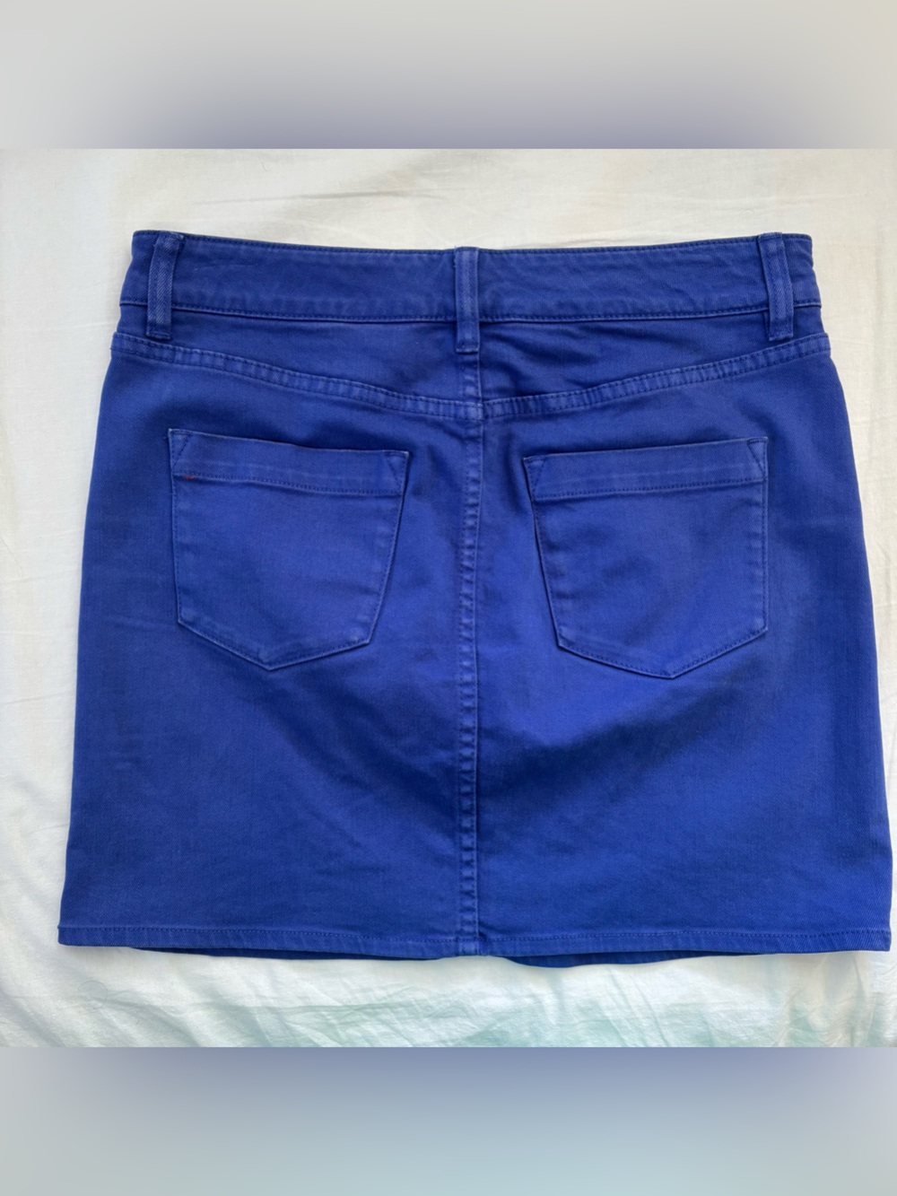 J.Crew bright blue denim mini-skirt - Picture 2 of 9
